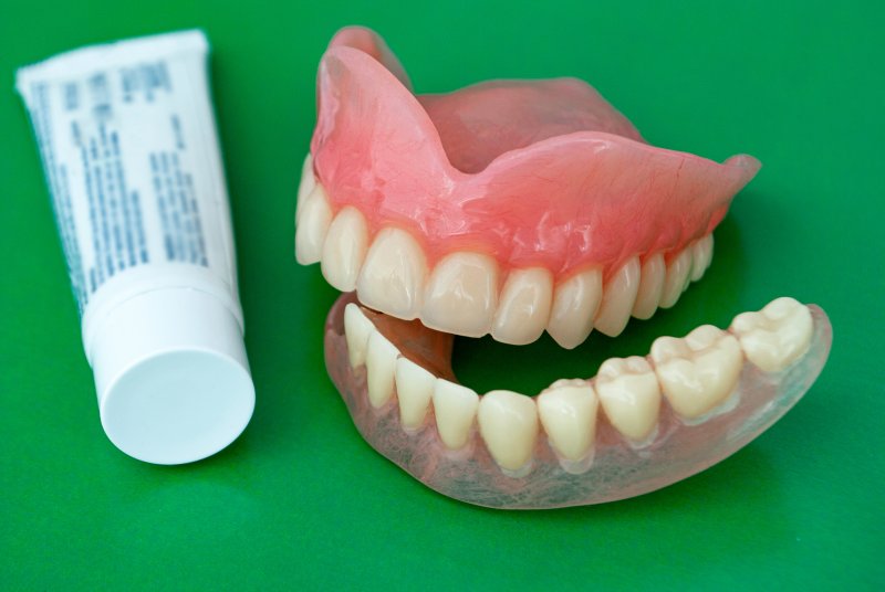 dentures and dental adhesive